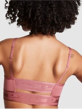 Plus Size XXL VS Pink Ultimate Scoop Sport Bra Support Removable Pads Wide Band